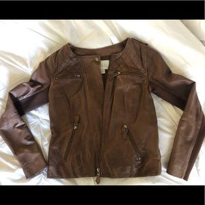 Hinge Quilted Leather Jacket